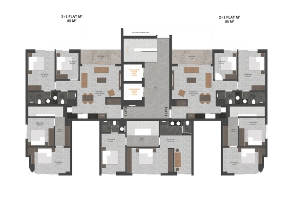 OXO Beach — Floor 1