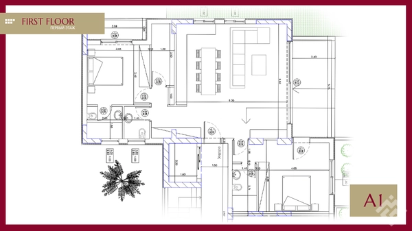Golden Springs — 2-room