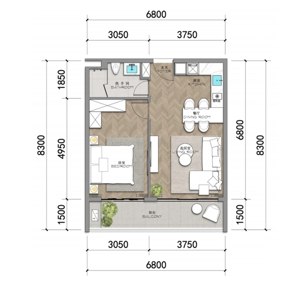 Ayana Heights — 2-room