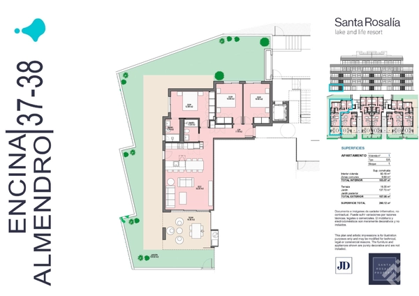 Encina Apartments — 3-room