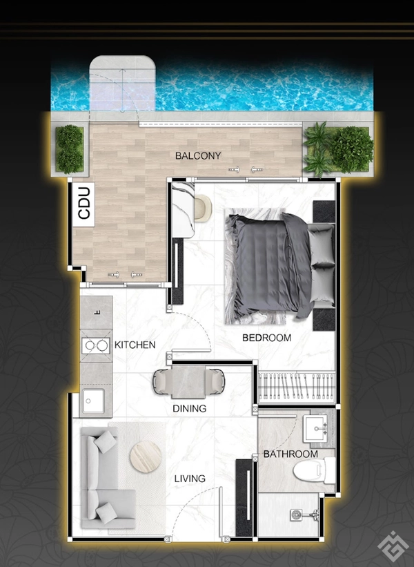 Zenith Pattaya — 1-room