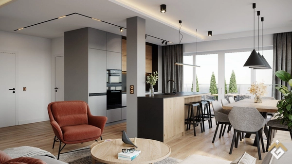 Penthouse im 6. Obergeschoss mit 155 m²,großzügiger Dachterrasse und dreiseitigen unverbaubaren Ausblick über Burghausen, die Burg und den Wöhrsee in die Alpen