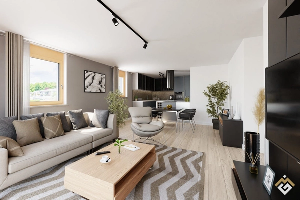 Design trifft Natur-großzügige 4-Zimmer-Wohnung mit Terrasse und Garten