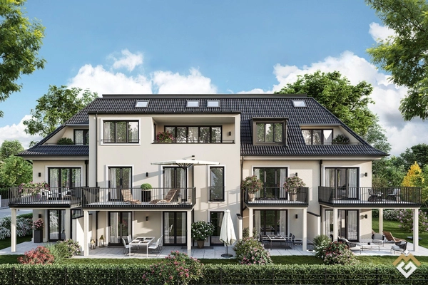 Helle 2 Zimmer OG NEUBAU-Wohnung mit Südausrichtung, großem Balkon in Bestlage von Waldtrudering