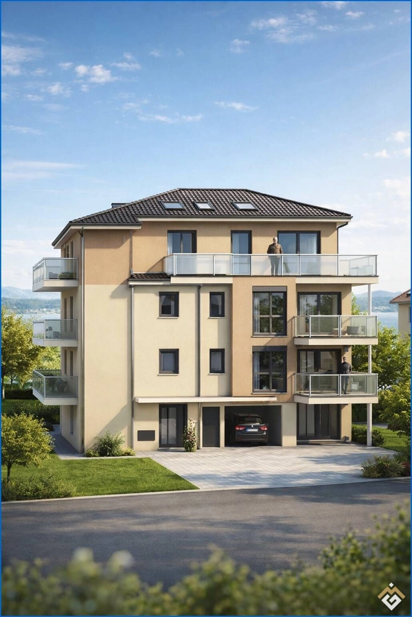 Neubau in Radolfzell: stadtnahe 3,5 Zi.- Wohnungen mit 2 xBalkon und Aufzug, nur 5 Einheiten!