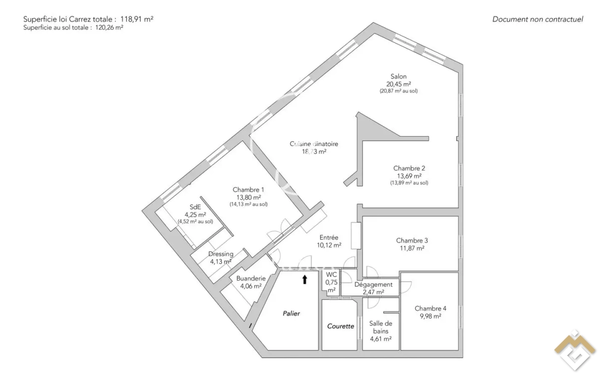 Appartement à vendre1920000 €1 920 000 €16 147 €/m²Simuler mon crédit immobilier5 pièces • 4 chambres • 118,9 m² • Étage 4/5Chaillot, Paris 16ème arrondissement (75016)692230323 de plusCalculer un temps de trajetPour aller au travail, à l’école, ...AppelerContacterEn appelant, je consens à l'utilisation de la fonction de comptabilisation des appels.