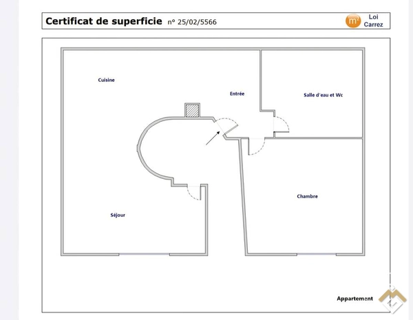 Vente appartement 2 pièces 36 m² Paris 18E (75018)			
									260.000 €