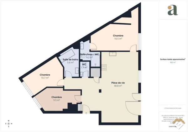 Appartement à vendre T4/F4 90 m² 800000 € Jardin de Reuilly Paris (75012)