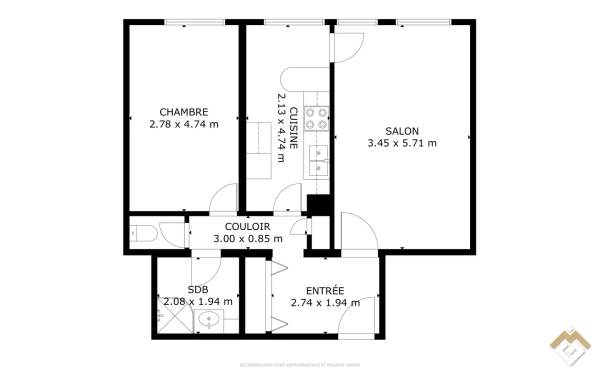 Appartement à vendre T2/F2 56.45 m² 380000 € Buttes Aux Cailles-Glacière Paris (75013)