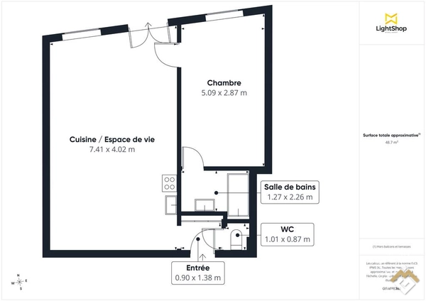 Venta apartamento 2 habitaciones 49 m² París 9E (75009) 510.000 €