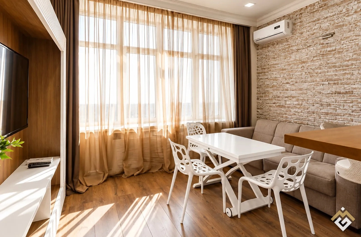 Long-term rental of a 1-room apartment on Andrii Verkhohliad Street 9